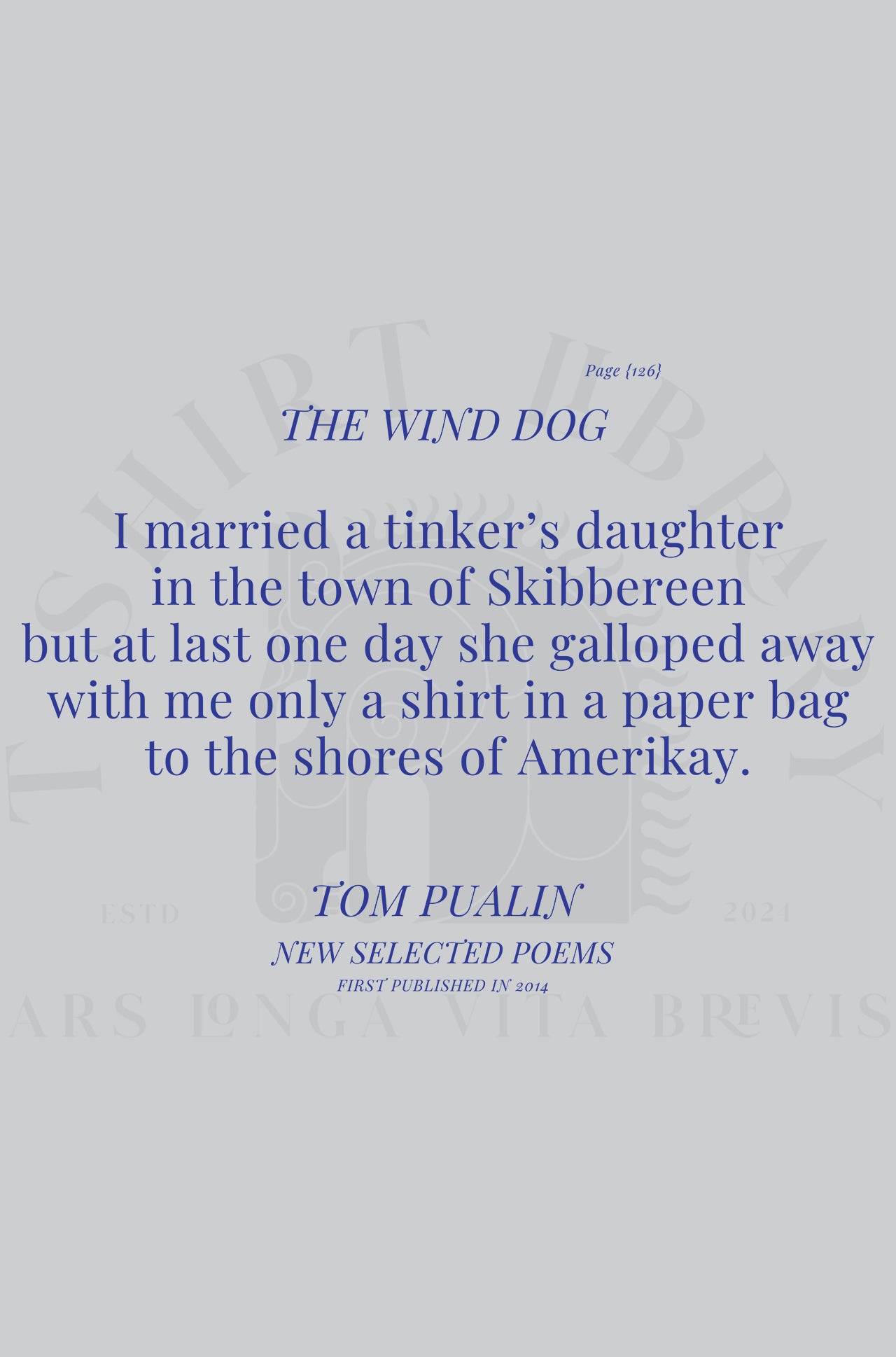 I MARRIED A TINKERS DAUGHTER