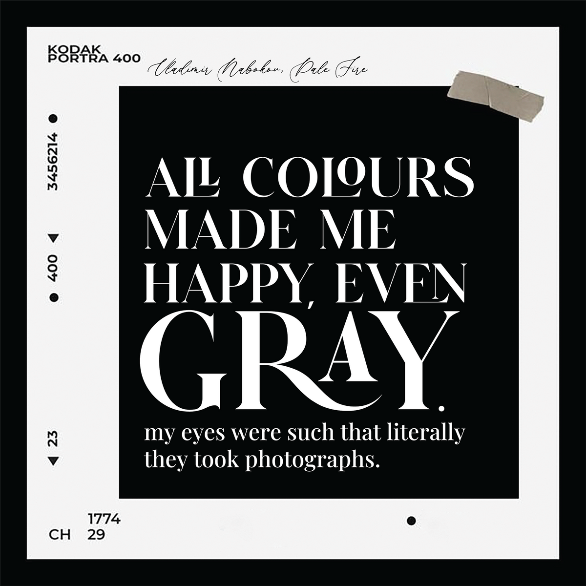 EVEN GRAY  NABOKOV