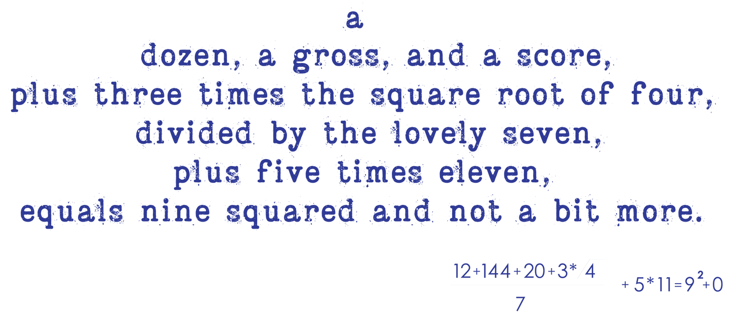 THE PIE POEM